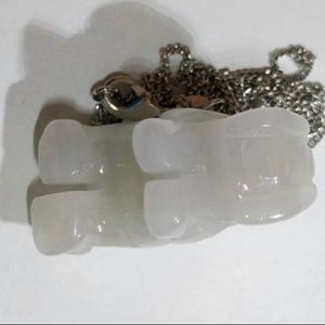 Authentic type A lucky jade pendant Elephant